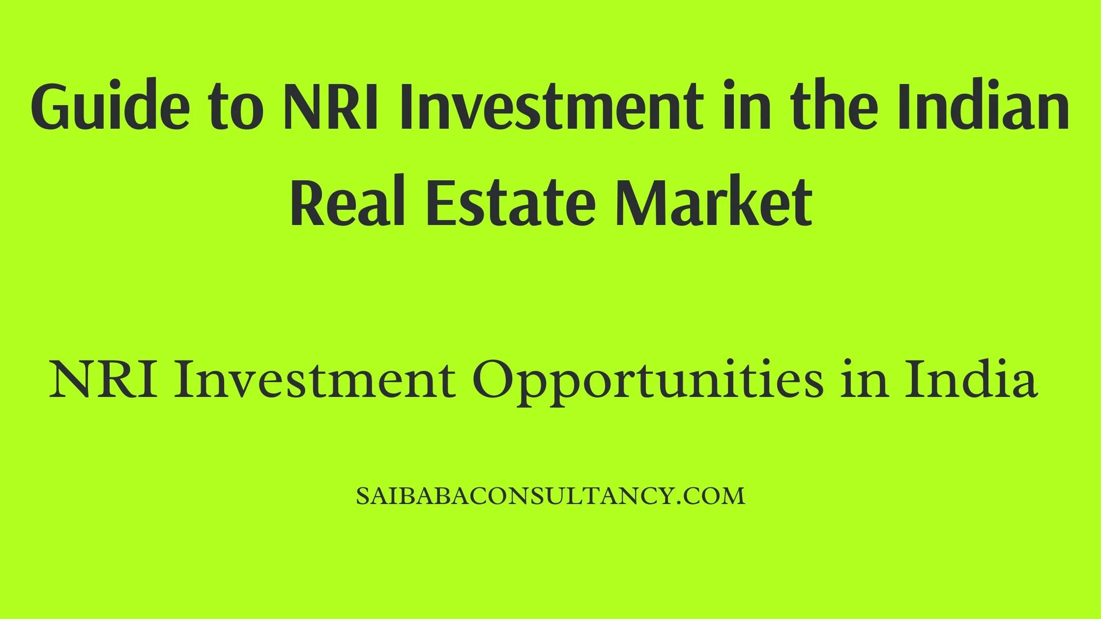 NRI Investment
