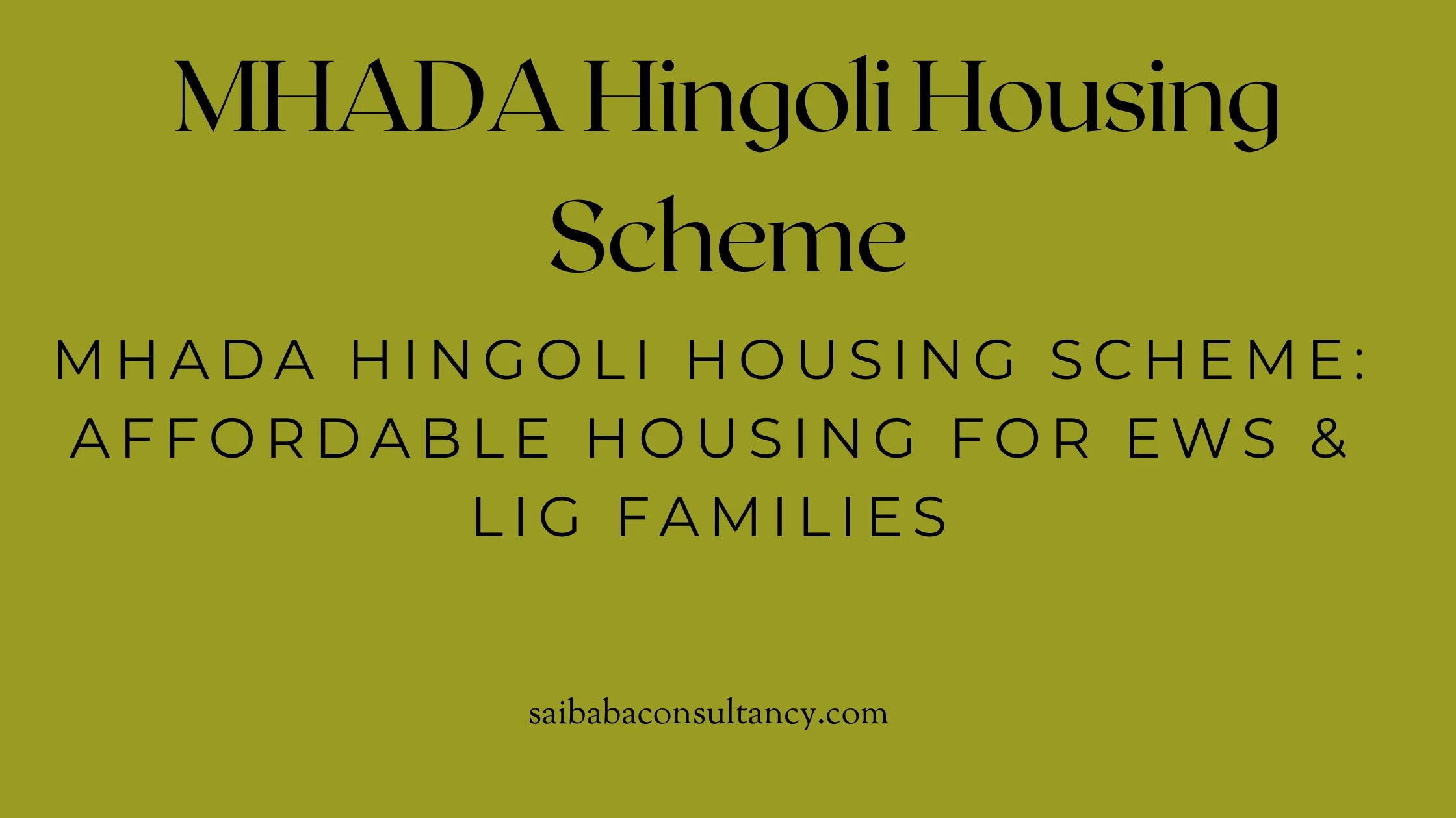 MHADA Hingoli Housing Scheme
