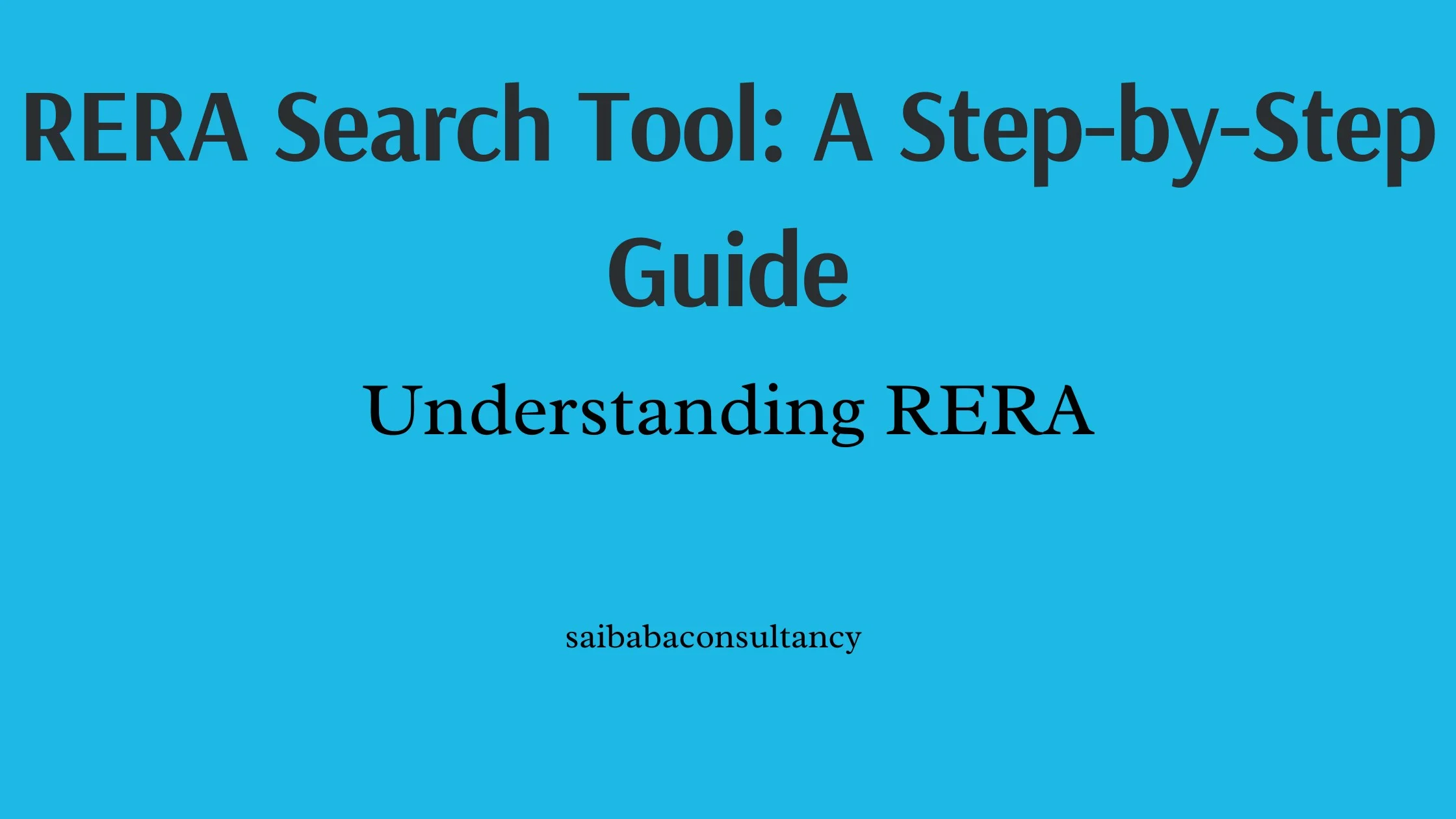 RERA Search Tool